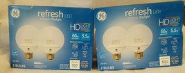 G E Refresh LED Energetic Daylight Bulbs 2 -2packs Energy Efficient - £12.88 GBP