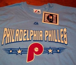 Vintage Style Philadelphia Phillies History Mlb Baseball T-Shirt Small New - £15.53 GBP