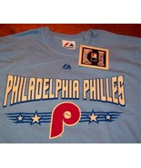 VINTAGE STYLE PHILADELPHIA PHILLIES HISTORY MLB BASEBALL T-Shirt SMALL NEW - £15.77 GBP