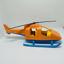 American Plastic Toys #0870 Helicopter Vehicle Toy Orange Yellow BLUE GR... - $308.13 MXN