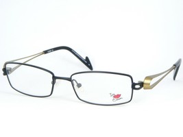 New Plan B Eyewear Ice-Cream IC-8859 C2 Black /GOLD Eyeglasses Frame 52-17-135mm - $39.60