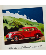 1938 Packard 4 Door Touring Sedan Advertisement Automobilia Six Car E90D1 - $42.03 CAD