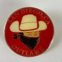 Little League Vintage San Diego CA Outlaws Pin Lapel Pin Stick Pin Enamel - $11.39