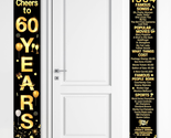 60Th Birthday Party Anniversary Decorations Cheers to 60 Years Banner Pa... - £19.16 GBP