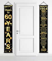 60Th Birthday Party Anniversary Decorations Cheers to 60 Years Banner Party Deco - £19.18 GBP