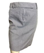 Talbots Women&#39;s Seersucker Striped Skirt Dark Grey &amp; White Size 4 - $28.49