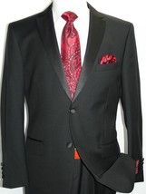 Men&#39;s MANTONI Wool Tuxedo Notch Lapel single breasted Two button formal ... - £98.07 GBP