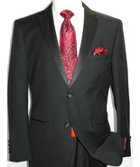 Men&#39;s MANTONI Wool Tuxedo Notch Lapel single breasted Two button formal ... - £201.06 GBP