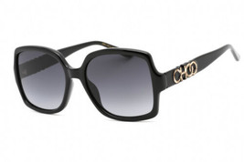 JIMMY CHOO SAMMI/G/S 0807 9O Black / Grey Shaded 55-18-140 Sunglasses Ne... - $92.56