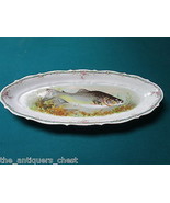 Antique Carl Tielsch CT Germany 1870-1910 Fish Porcelain oval tray ORIGINAL - £197.11 GBP