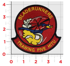 NAVY TRAINING WING 5 TW-5 HITU HELICOPTER UNIT RED HOOK &amp; LOOP EMBROIDER... - $39.99