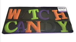 Ghoulish Halloween Witch Candy 6&#39; Long Garland Felt Black Orange Purple ... - £32.16 GBP