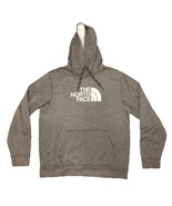 The North Face Hoodie Mens Large L Gray Fleece Pullover Pockets Logo Swe... - €19,08 EUR