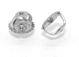 1 PIECE SINGLE Replacement Screw on Screw Off Earnut Earring Back 14K White Gold - £91.23 GBP