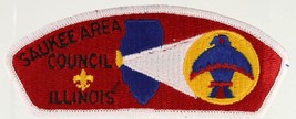 Vintage BSA Boy Scout Scouting Council Patch SAUKEE Area Illinois - $9.65