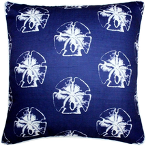 Hilton Head Sand Dollar Large Pattern Pillow 20x20, Complete with Pillow Insert - £49.51 GBP