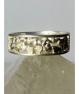 Cherub ring cupid Black Hills Gold sterling silver 12K women girls - $128.63 CAD