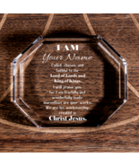Personalized Called Chosen in Christ&#39;s Workmanship Octagonal Paperweight... - £41.09 GBP