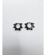 Spike Punk Round Stainless Steel Earrings - $15.99