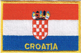 Croatia Hrvatska Embroidered Iron On Patch Patches Wholesale Lot Of 24 Pieces - $24.99