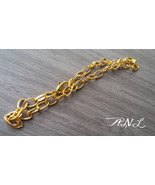 Gold Charm Bracelets Link Chain Blanks Cross Chain Jewelry Supplies 10pcs - €7,21 EUR