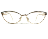 CAZAL MOD.297 Col.697 Gafas Monturas Oro Redondo Gato Ojo Cable Borde 54... - $205.33