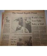 The Grand Rapids MI Press World’s First Test-Tube Baby a Girl July 26 1978 - $2.99