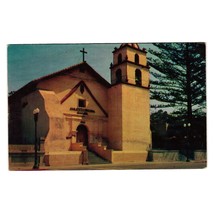 Vintage Postcard Mission San Buenaventura Museum Father Serra Ventura Main St - £7.46 GBP