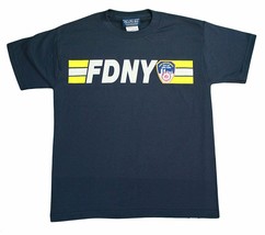 Fdny Kids Short Sleeve Screen Print 200 feet back T-Shirt Navy - £14.94 GBP