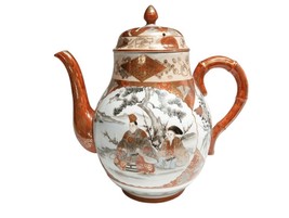 c1870 Japanese Meiji Period Kutani Teapot Signed - $326.70