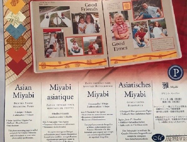 Creative Memories  Asian Miyabi Printed Photo Mounting Paper  Retired - $5.22