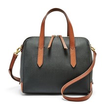 Fossil Sydney Black Satchel Handbag SHB2033016 Crossbody NWT $150 Retail - £59.32 GBP