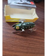 NOS Vintage Dowagiac Heddon Crazy Crawler Frog Pattern Fishing Lure - $67.48 CAD