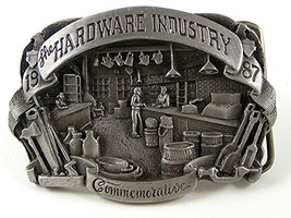 1987 Hardware Industry Commemorative Belt Buckle By SISKIYOU 91616 - £19.46 GBP