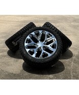 Chrome Snowflake 22&quot; Wheels 33X12.50R22 Blackhawk RT Tires GMC Sierra Yukon - $45,630.19 MXN