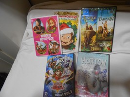 New Sealed Lot DVDs Yu-gi-Oh, Princess Movie, Dr. Suess Horton, Curious George, - £9.30 GBP