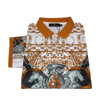 Men Sports Polo Shirt MIZUMI Black Edition Soft Micro Poly Fashion 56575-A Multi image 7