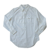 NWT Equipment Knox Blouse in Bright White Cotton Lace-up Tie Shirt S $198 - £63.77 GBP