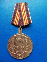 ALBANIAN MEDAL-  ORDER FOR PATRIOTIC ACHIEVEMENTS-ACTIVITY THIRD CLASS-RARE - $37.62