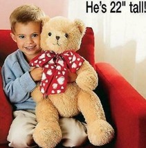 Avon Cutie Holiday Bear Huggale New 22&quot; tall Plush Stuffed Animal Toy  - £11.59 GBP