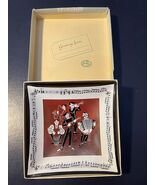 Vintage Houze Art Glass Ashtray Original Packaging 5”x5” Music Notes Band - $25.79