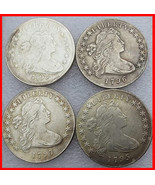 Rare Antique USA United States Full Set 1795-1798 Year 4Pcs Siver Color ... - £27.89 GBP