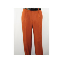 Men 2pc Walking Leisure Suit Short Sleeves By DREAMS 256-09 Solid Papaya image 3