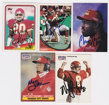 Kansas City Chiefs Signed Autographed Lot of (5) Football Cards - Lowery... - $14.99