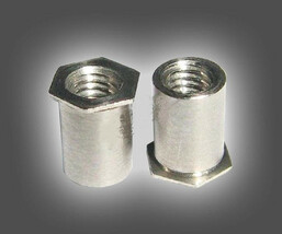 1000p SOS-M5-4 Thru-hole Threaded Standoffs Crossing Crimped Col Standoff PCB image 2