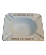 USS Kearsarge CVA-33 Vintage Ceramic Ashtray Fukagawa Ceramics - $17.77