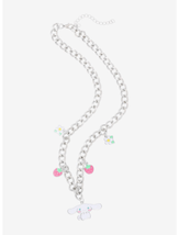 Sanrio Cinnamoroll Strawberry Chunky Charm Necklace - £15.78 GBP