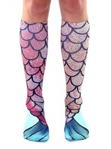 Living Royal Socks - Womens Knee High - Mermaid Scales - One Size - £14.82 GBP