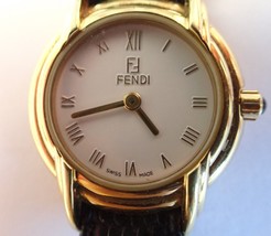 Authentic FENDI 021-357 Swiss Made Gold 7j Women&#39;s Wristwatch - £139.35 GBP