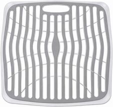 Sink Protector Mat 12.5x11.25 Kitchen Sink Grid Raised Feet Gray - $11.87